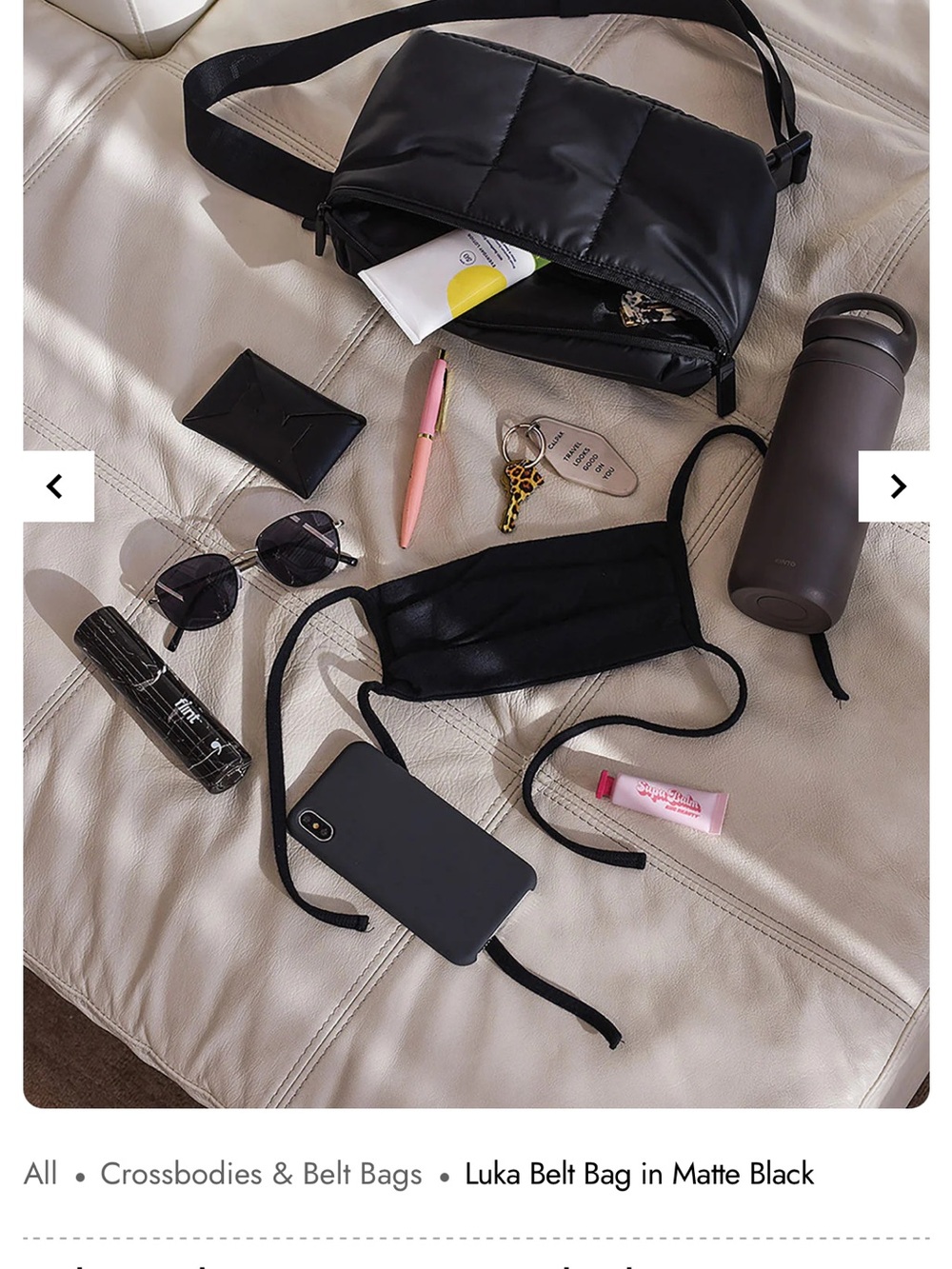 CalPak Luka Belt bag matte black - Picture 6 of 6